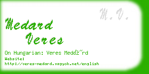 medard veres business card